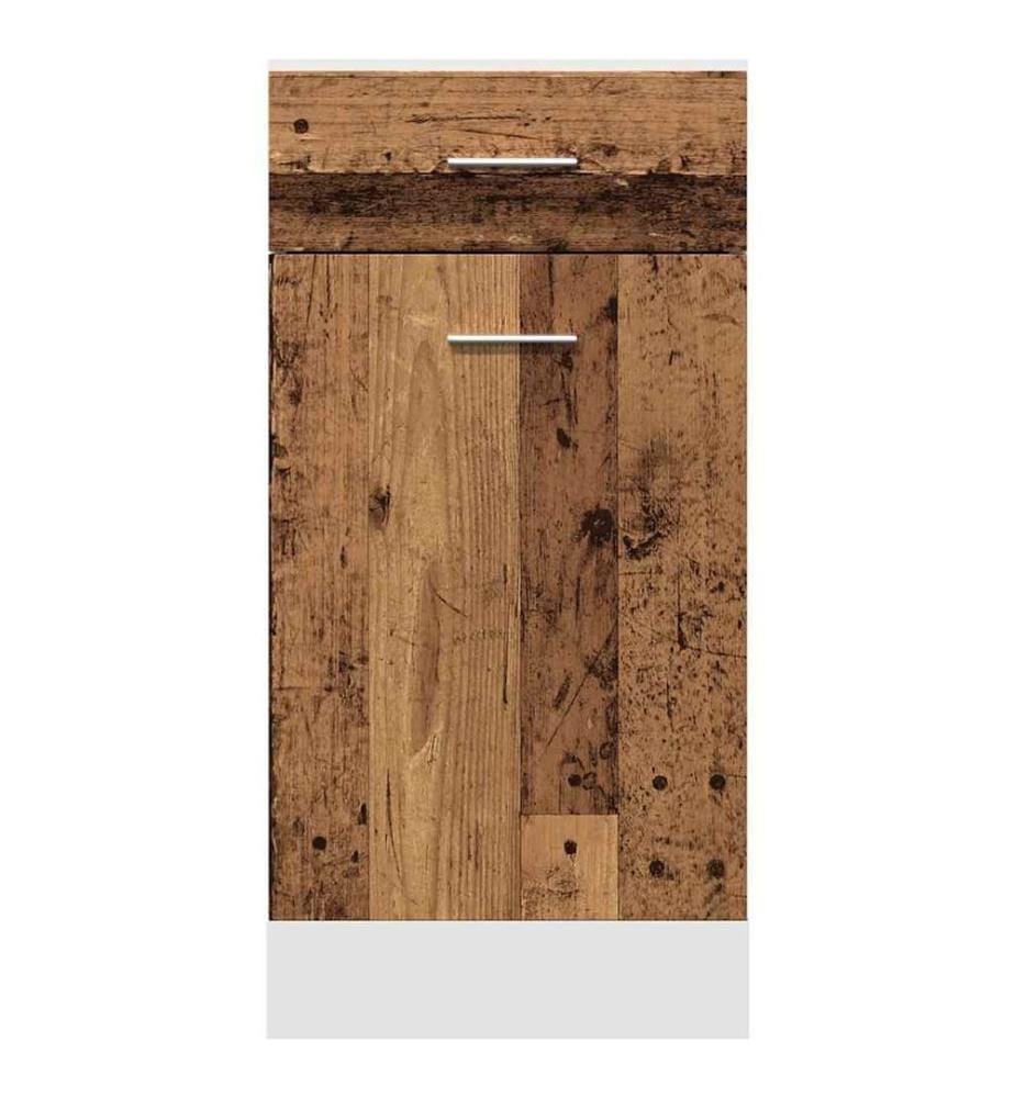 Schubunterschrank Lyon Altholz-Optik 40x46x81,5 cm Holzwerkstoff