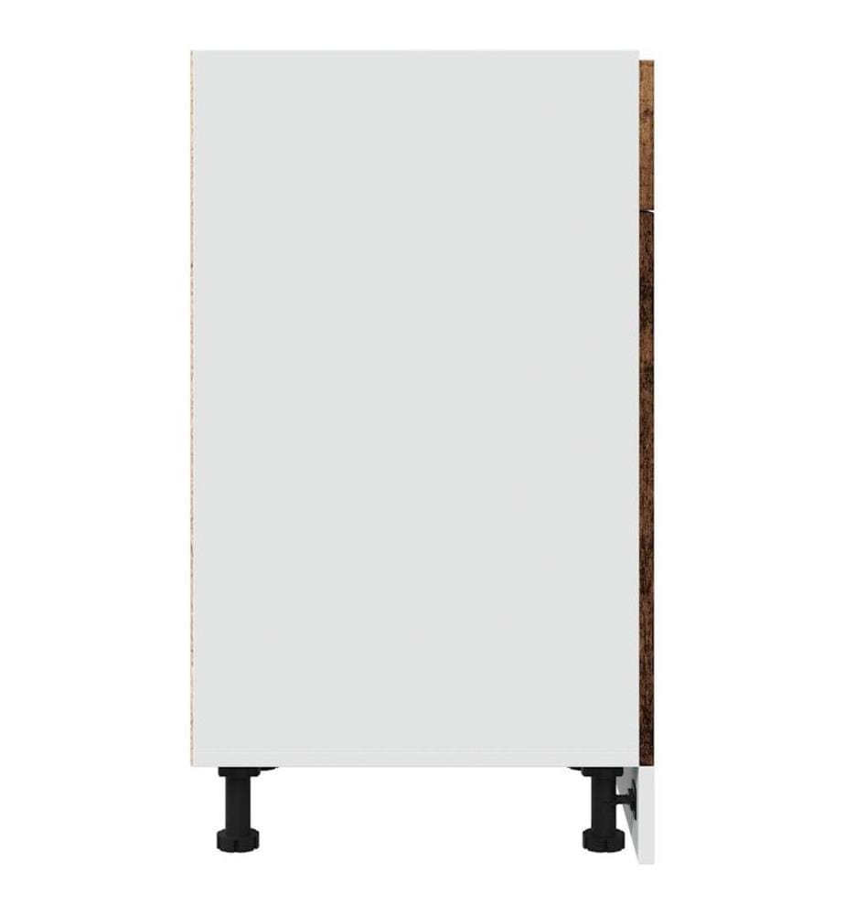 Schubunterschrank Lyon Altholz-Optik 40x46x81,5 cm Holzwerkstoff
