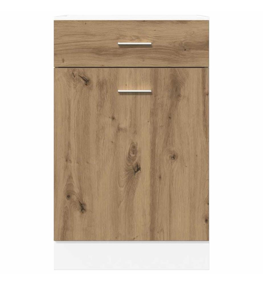 Schubunterschrank Lyon Artisan-Eiche 50x46x81,5 cm Holzwerkstoff