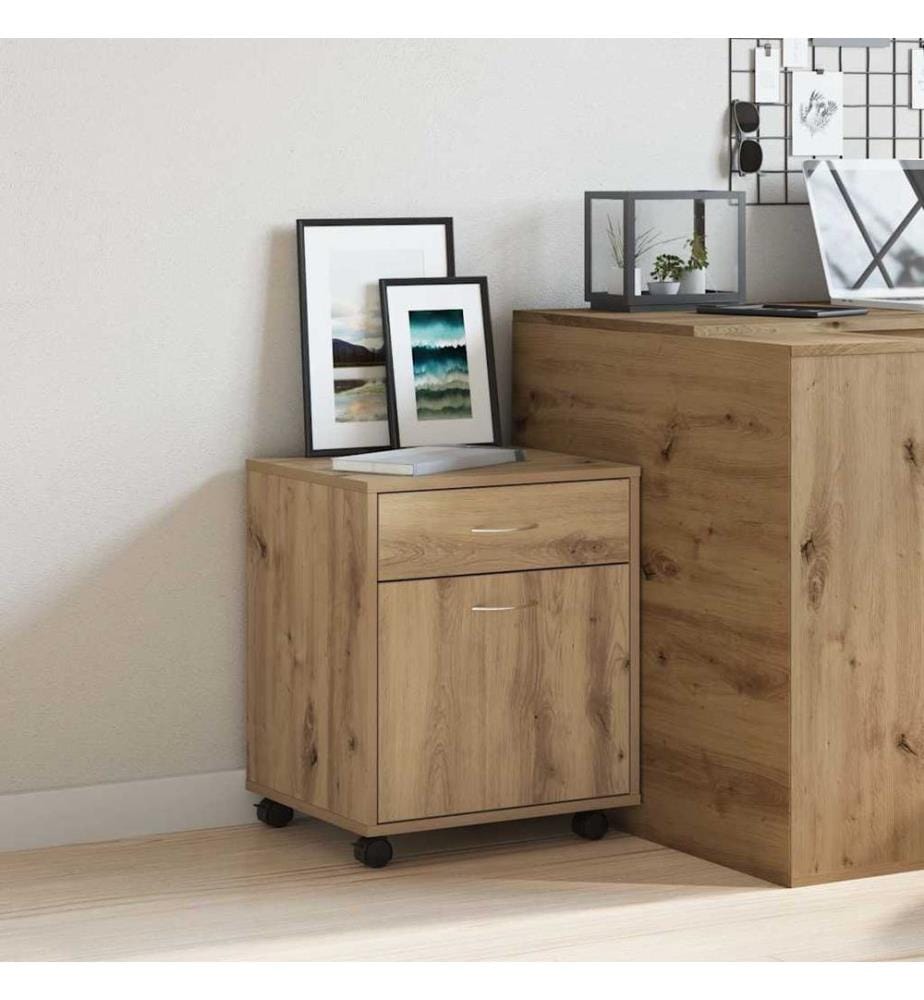 Rollcontainer Artisan-Eiche 45x38x54 cm Holzwerkstoff