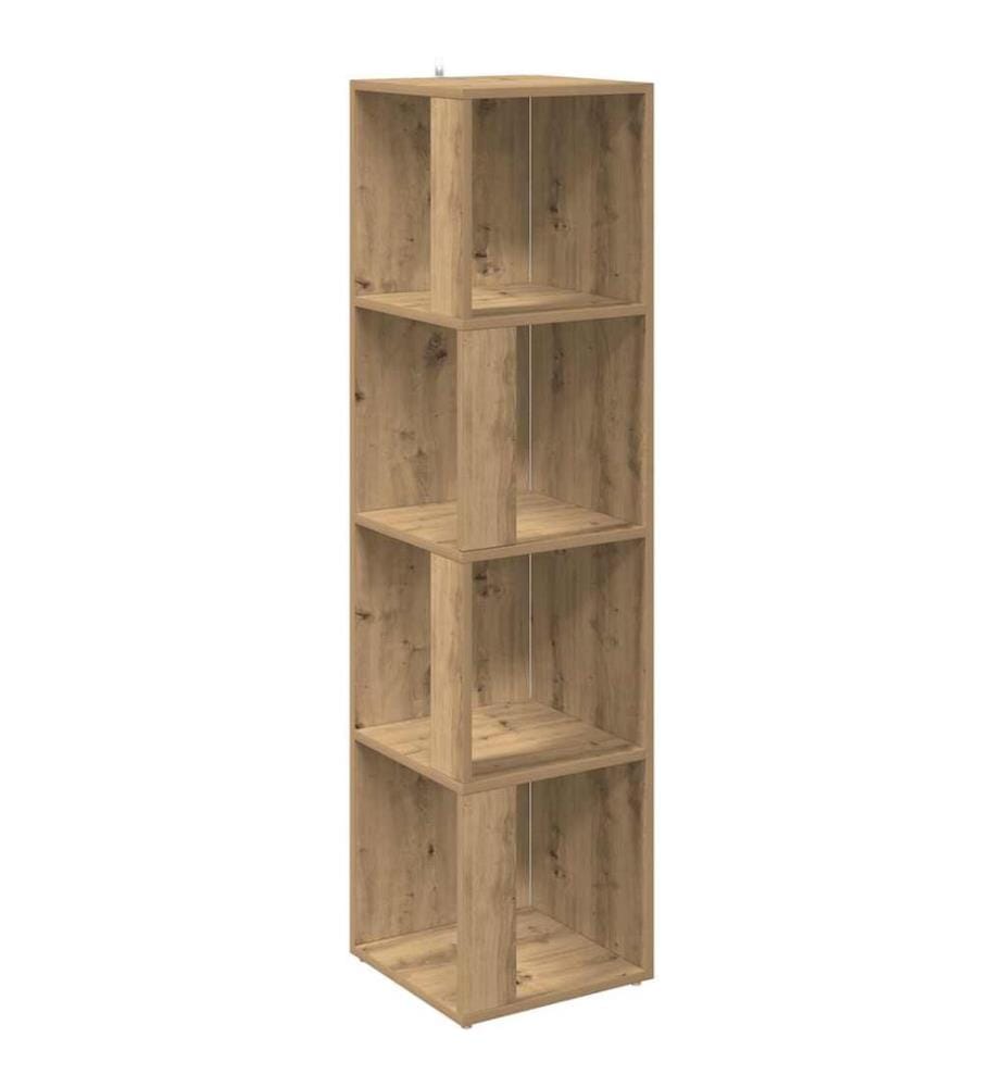Eckregal Artisan-Eiche 33x33x132 cm Holzwerkstoff