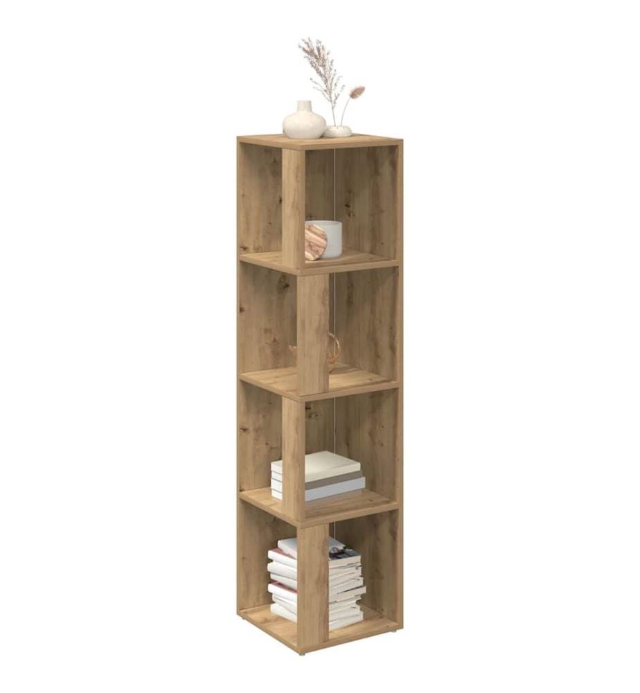 Eckregal Artisan-Eiche 33x33x132 cm Holzwerkstoff