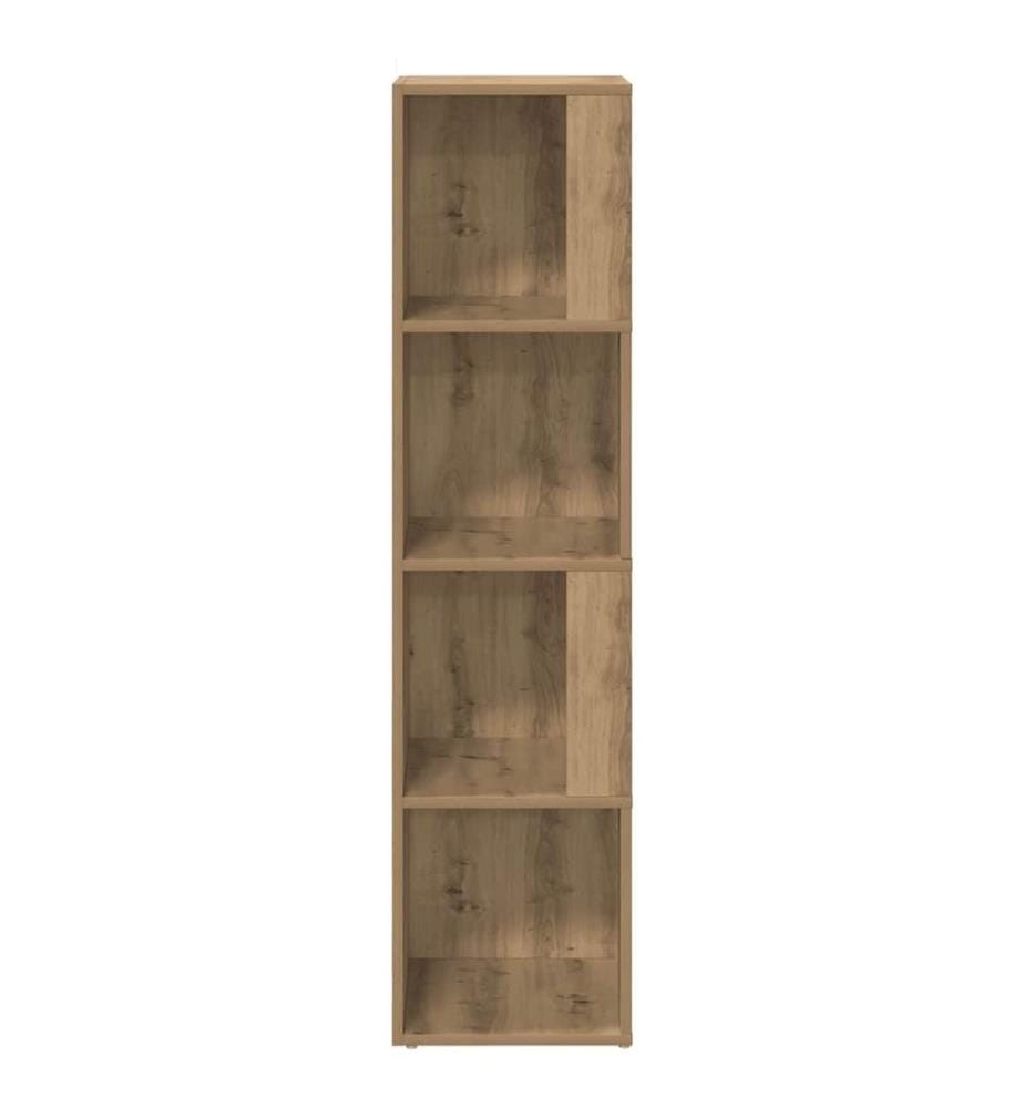 Eckregal Artisan-Eiche 33x33x132 cm Holzwerkstoff