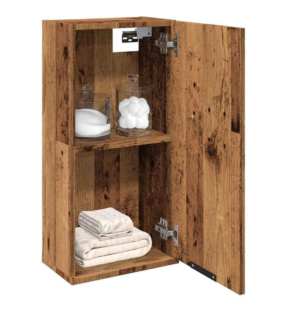 Wand-Badschrank Altholz-Optik 32x20x67 cm