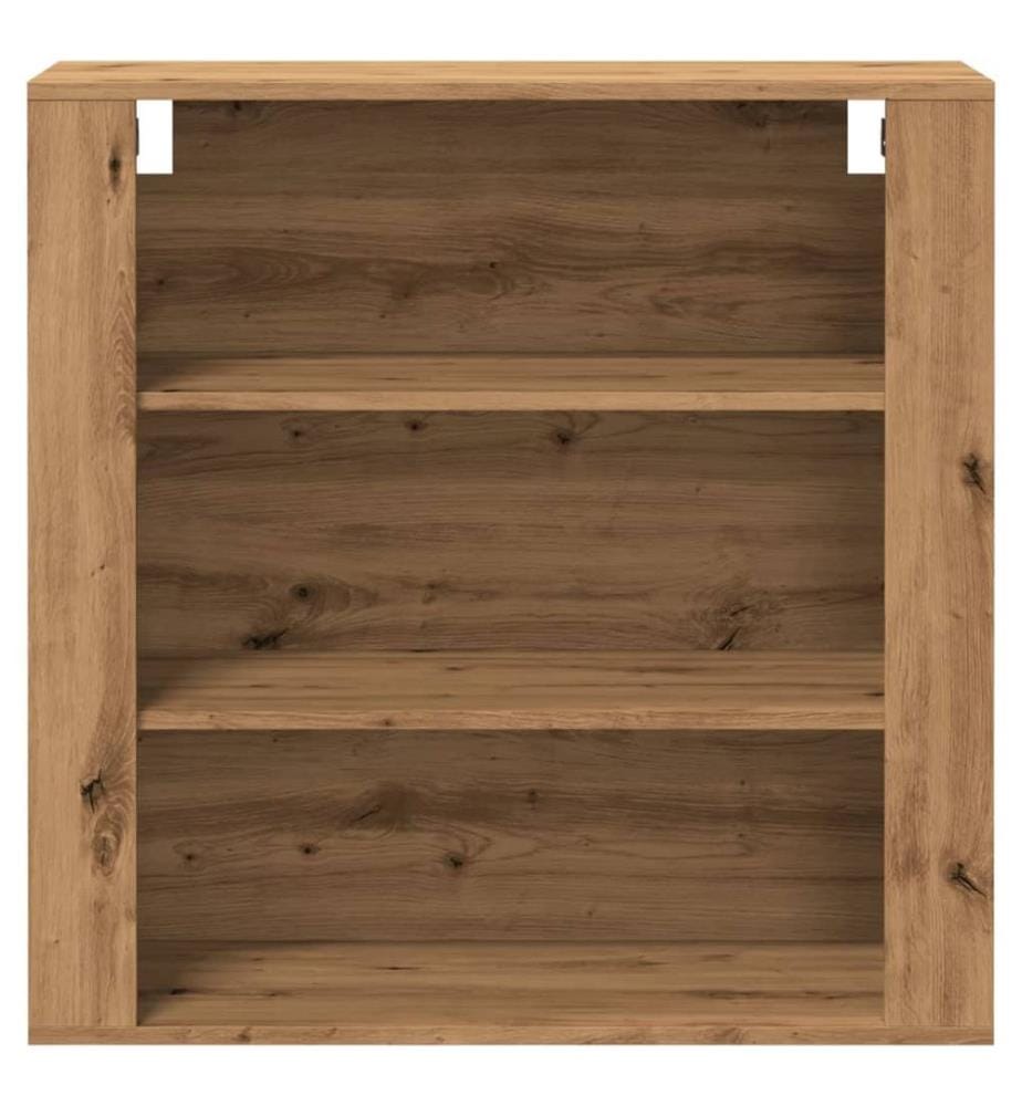 Armoire murale chêne artisanal 80x33x80 cm bois d'ingénierie