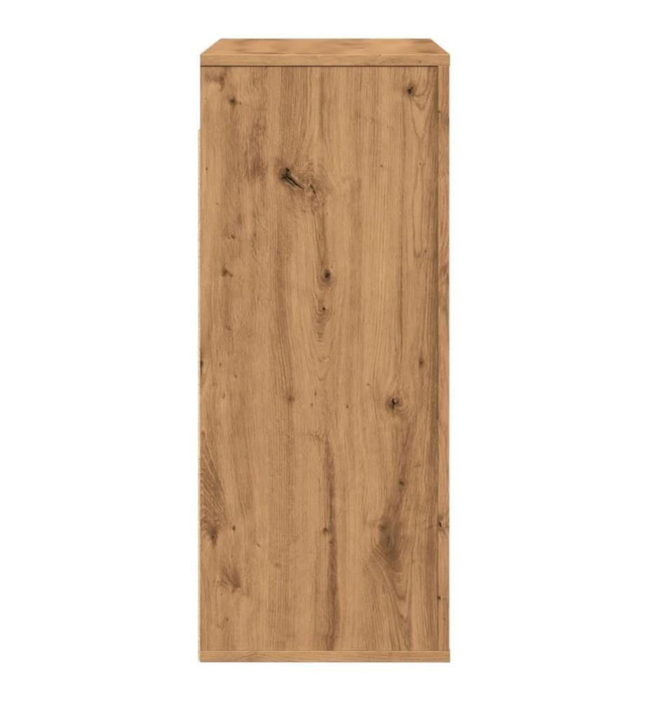 Armoire murale chêne artisanal 80x33x80 cm bois d'ingénierie