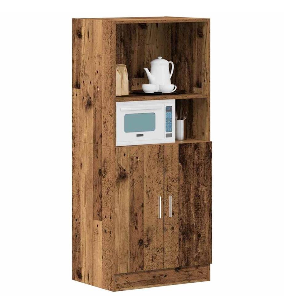 Armoire de cuisine vieux bois 57x41,5x131,5 cm bois ingénierie