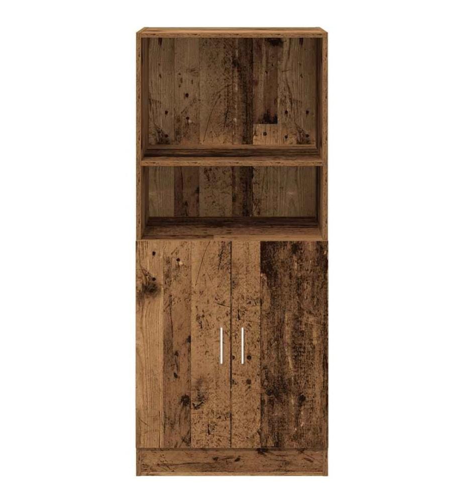 Armoire de cuisine vieux bois 57x41,5x131,5 cm bois ingénierie