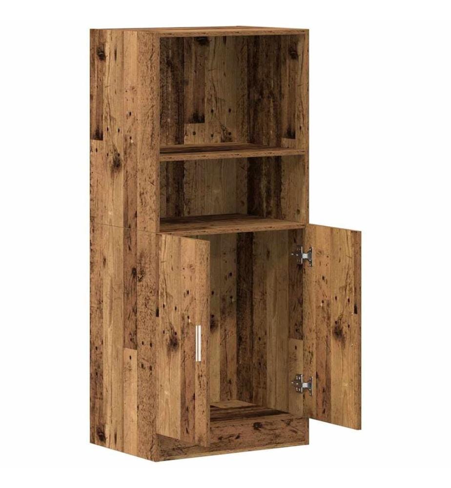 Armoire de cuisine vieux bois 57x41,5x131,5 cm bois ingénierie
