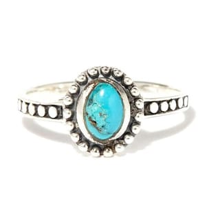 Ring Varzea Türkis - Silber