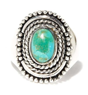 Ring Puxãx Türkis - Silber