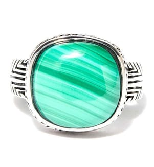 Chuen Ring Malachit - Silber