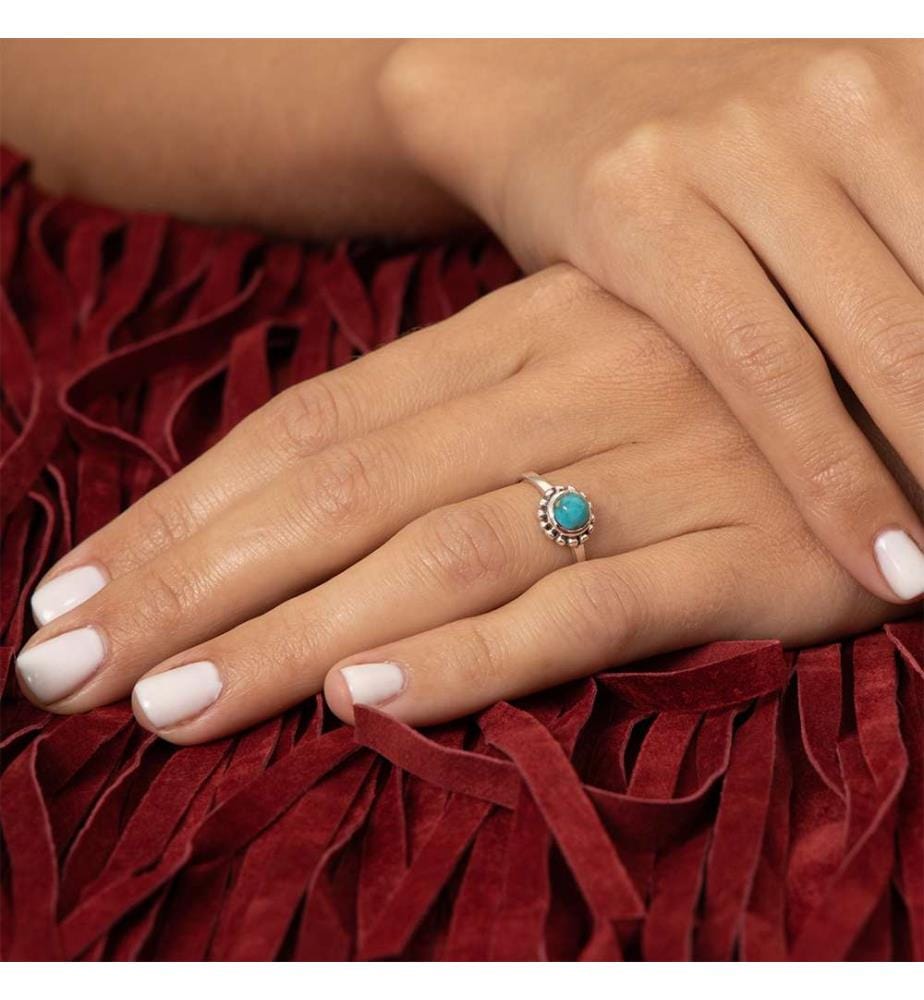 Maraca Ring Türkis - Silber