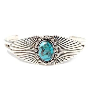 Chicunahui Armband - Silber und Türkis