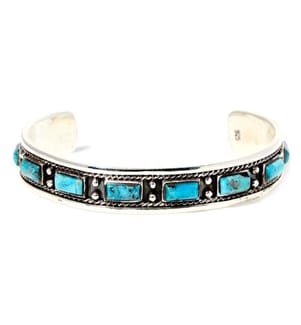 Nahui Armband - Silber und Türkis