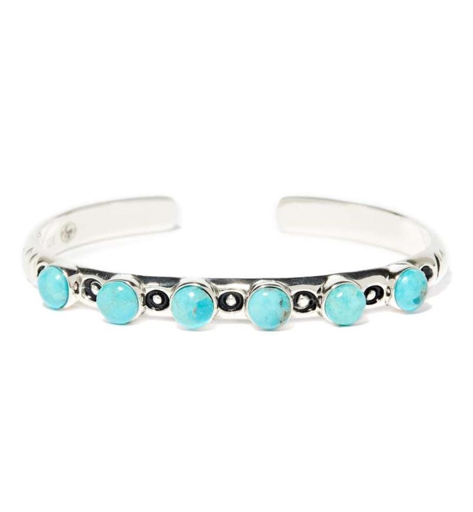 Verstellbares Armband Warupa Türkis - Silber