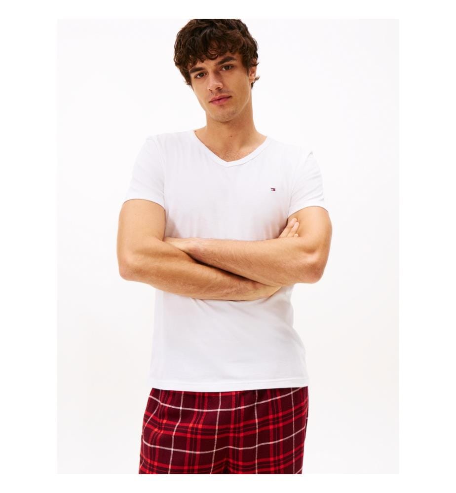 Lot de 3 T-shirts col V manches courtes - Blanc