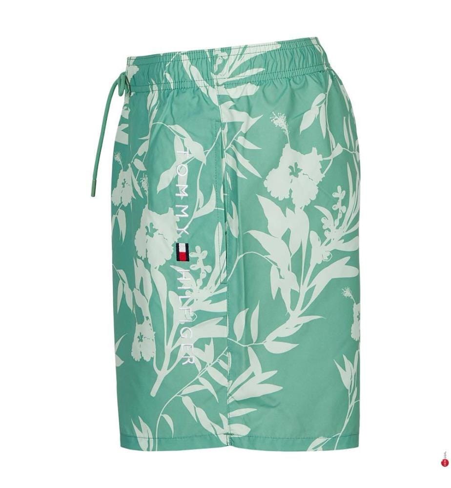 Short de Bain - Vert et Blanc