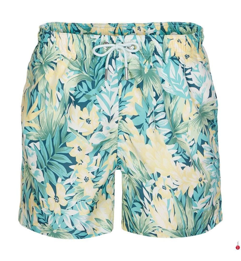 Short de bain à imprimé floral - Tropic Blue