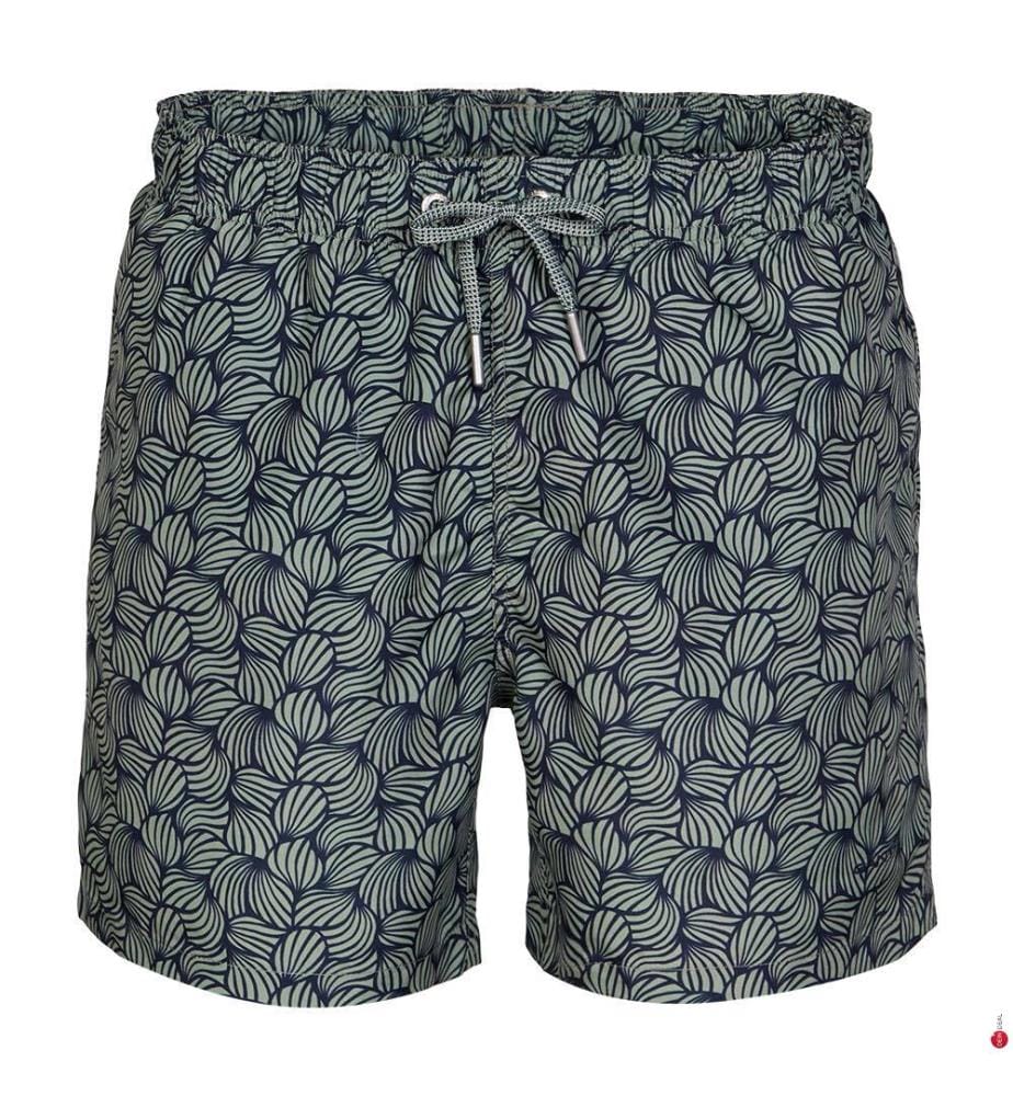 Short de bain imprimé corde - Bleu nuit