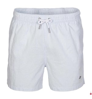 Short de bain Seersucker - Bleu frais