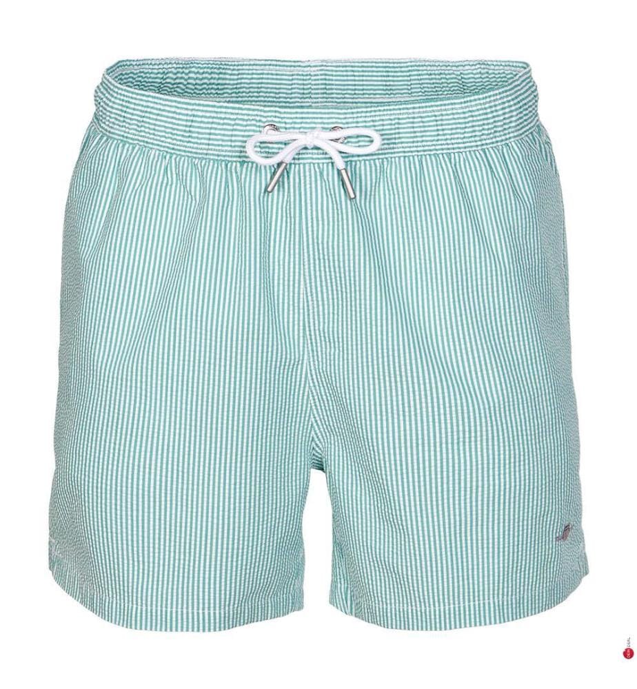 Seersucker Swim Shorts - Vivid Green