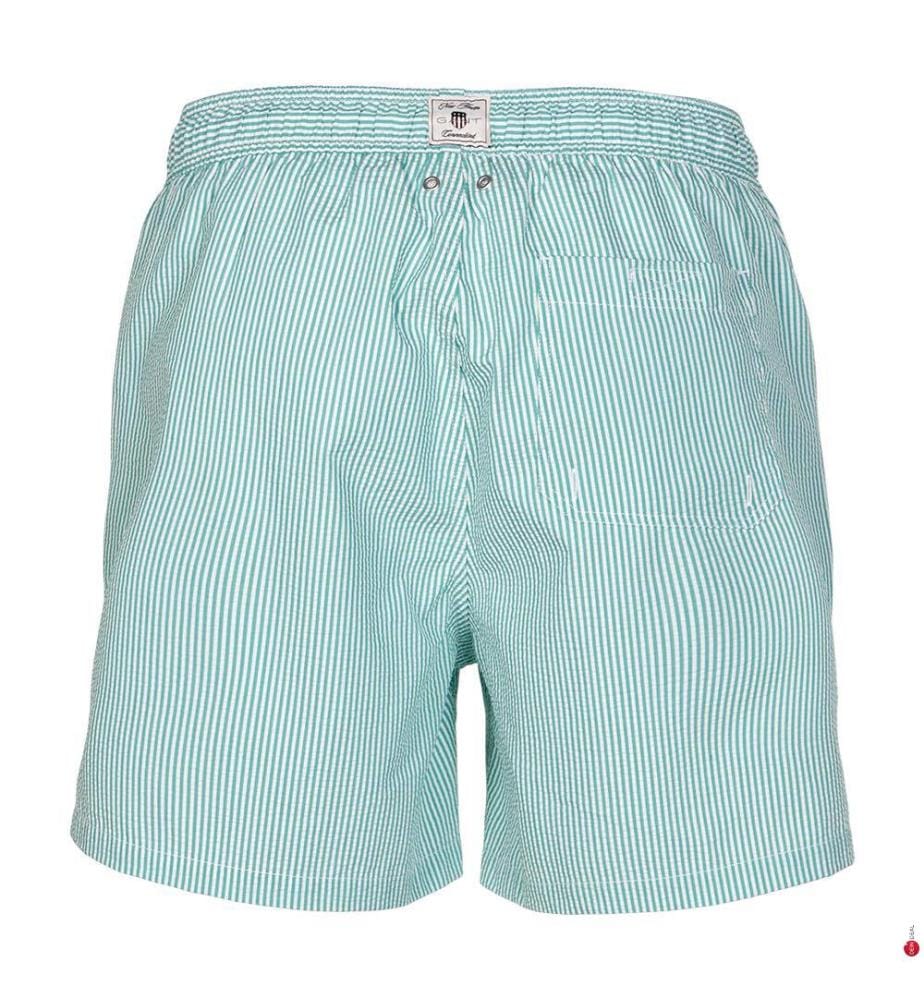 Seersucker Swim Shorts - Vivid Green