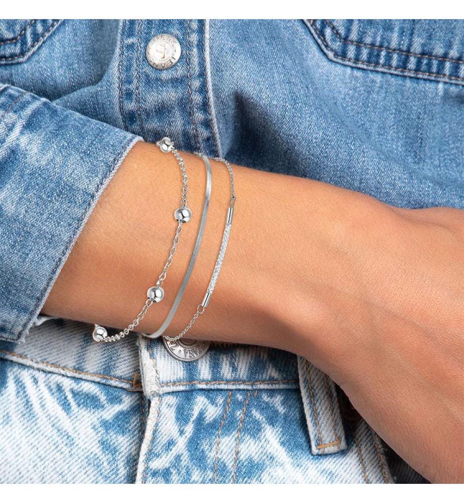 3er-Set Armbänder - Silber