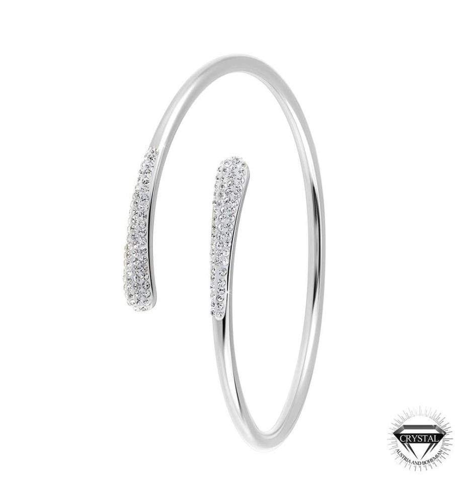 Armband mit funkelnden Kristallen - Silber