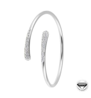 Armband mit funkelnden Kristallen - Silber