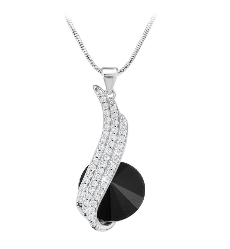 Collier orné de Cristaux scintillants - Noir