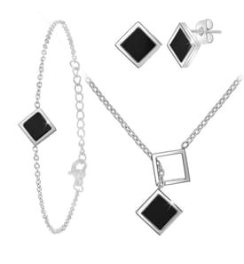 Set - Schwarz und Silber
