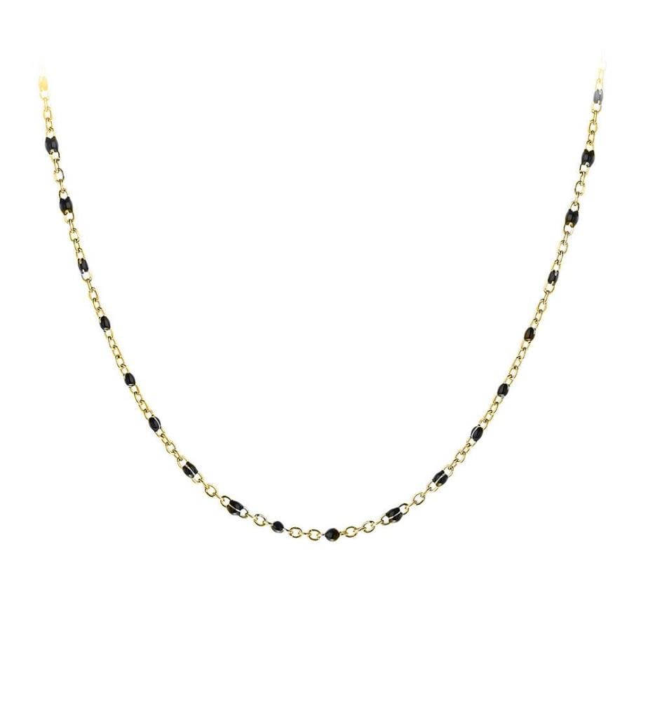 Schwarze Perlenkette