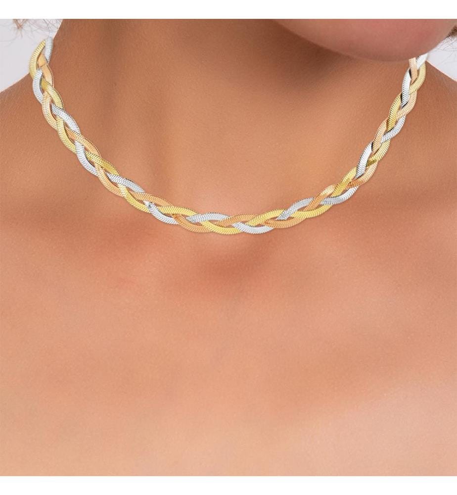 Collier en acier inoxydable - Argenté