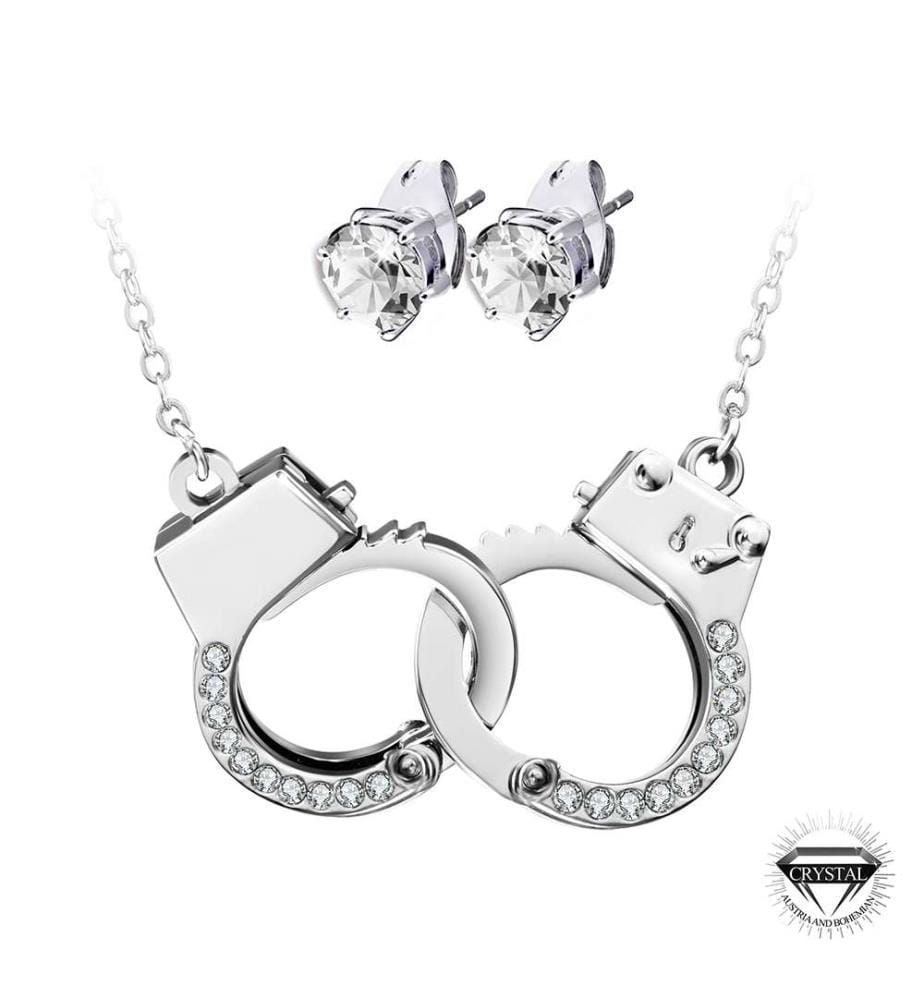 Collier menottes orné de Cristaux Autrichiens