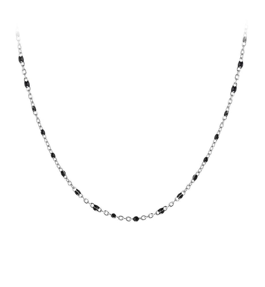 Collana di perle nere - Argento