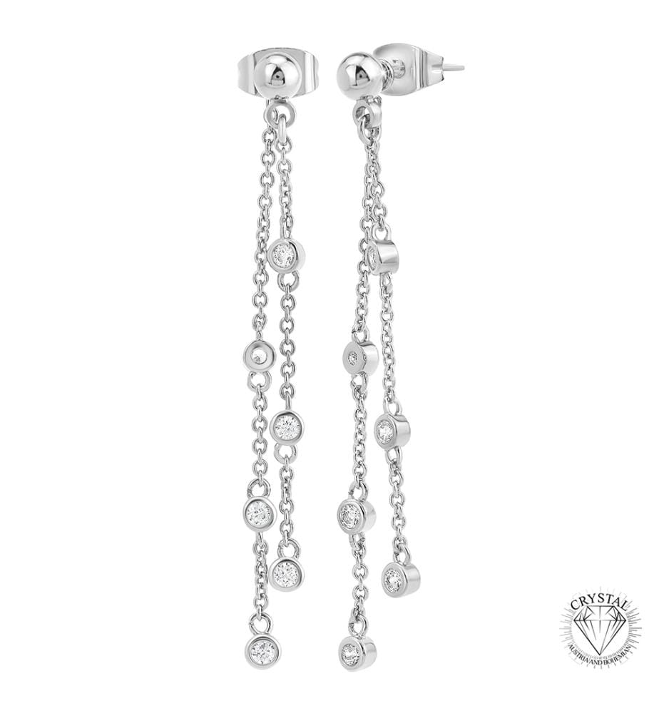 Ohrringe mit Zirkonia - Silber