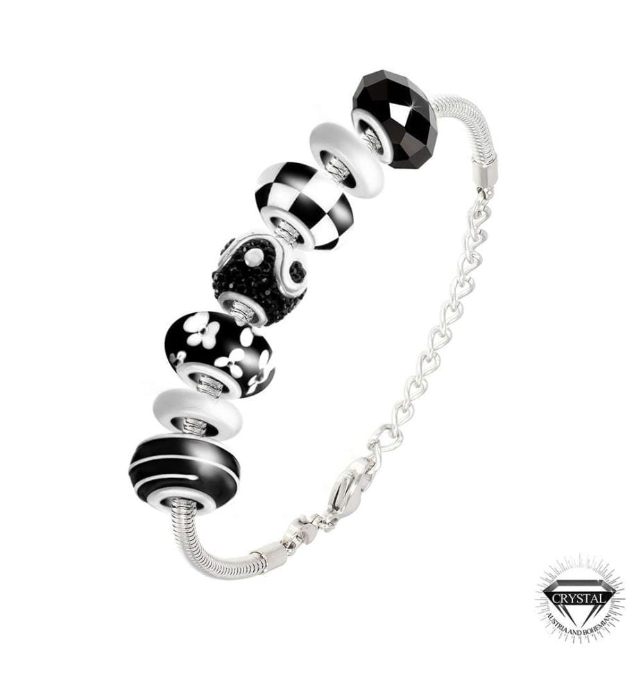 Charm & Steel Armband - Silber