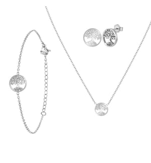 Lebensbaum-Set - Silber