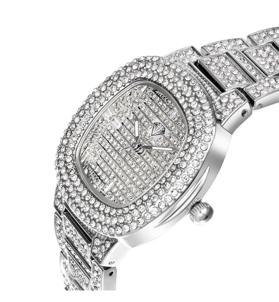Orologio impreziosito da cristalli scintillanti - Argentato