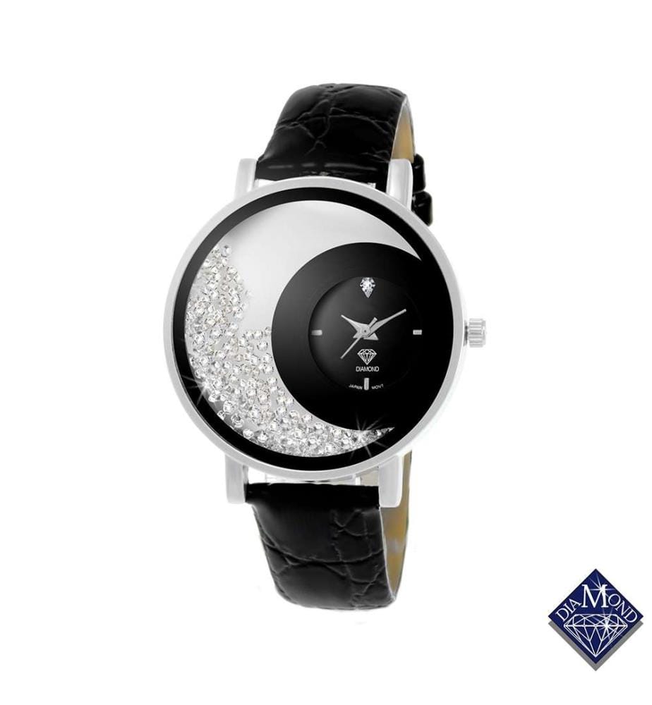 Orologio Luna con cristalli scintillanti