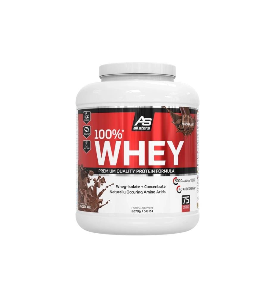 All Stars - Pulver Whey Protein 100% Chocolate 2270 g