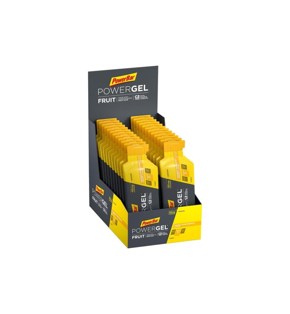 PowerBar - Nahrungsgel PowerGel Fruit + Koffein Mango Passionfruit