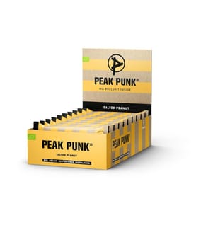 PEAK PUNK - Bio Oat Flapjack – Gesalzene Erdnüsse 12 x 60 g