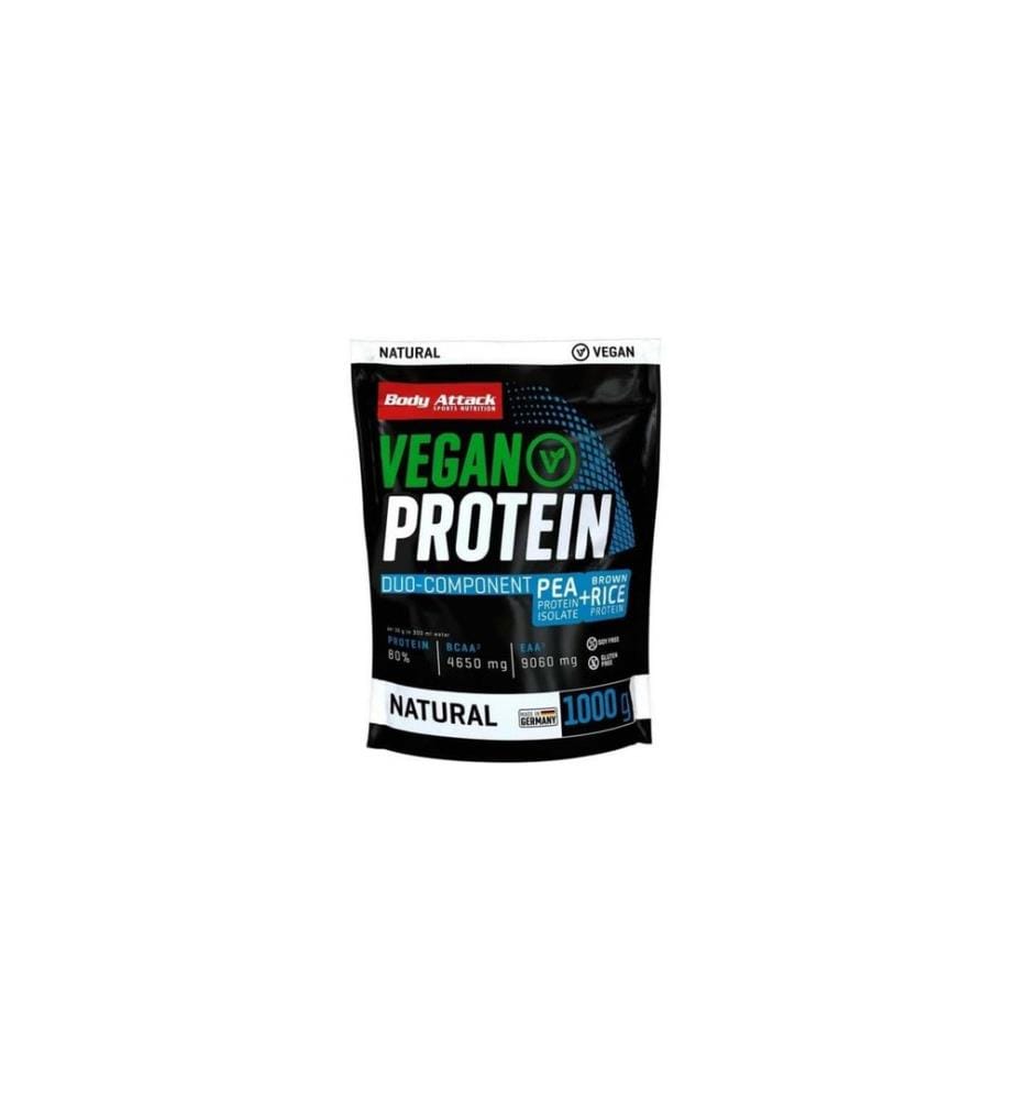 Body Attack - Pulver Vegan Protein Neutral 1000 g