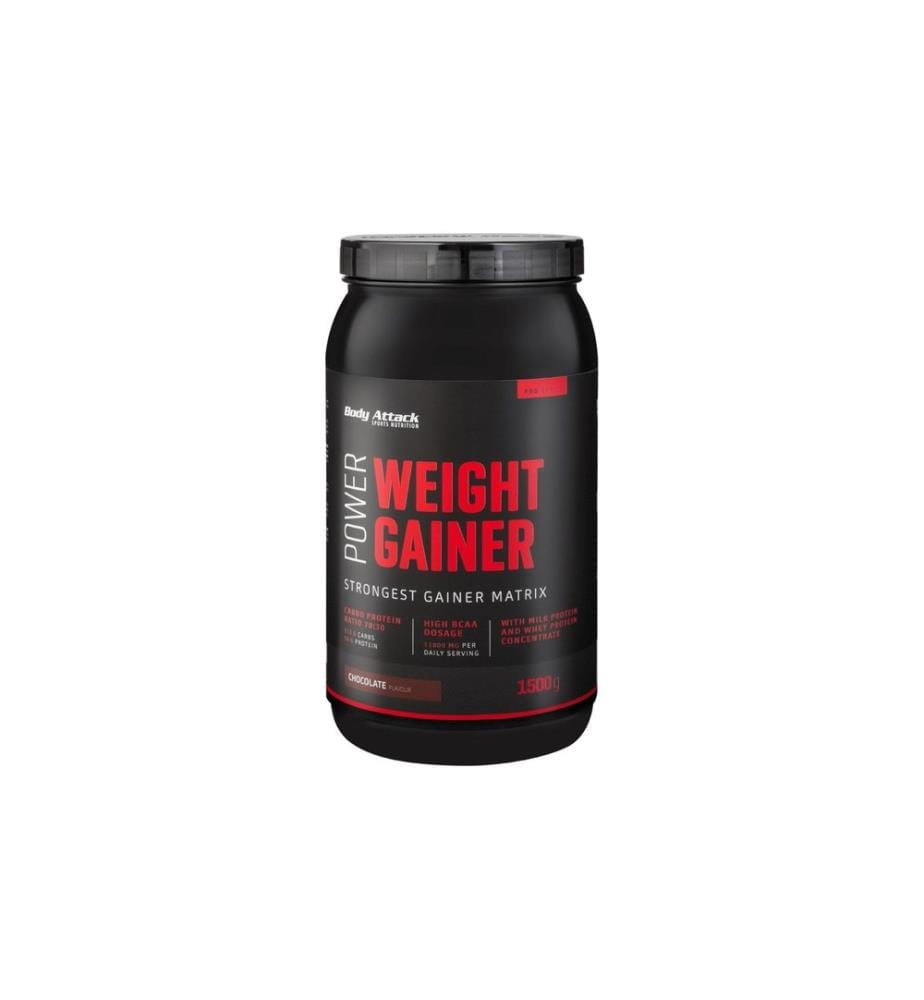 Body Attack - Pulver Power Weight Gainer Schokolade 1500 g