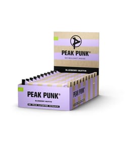 PEAK PUNK - Bio Oat Flapjack – Blueberry Muffin 12 x 60 g
