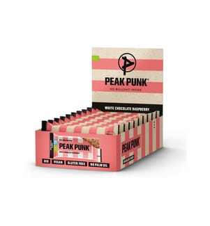 PEAK PUNK - Bio Oat Protein – White Chocolate Raspberry 12 x 55 g