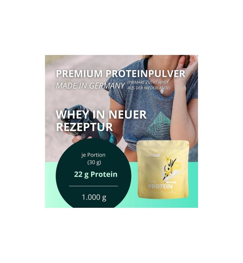 Brandl-Nutrition - Pulver Pure Protein 2.0 Whey Vanille 1000 g