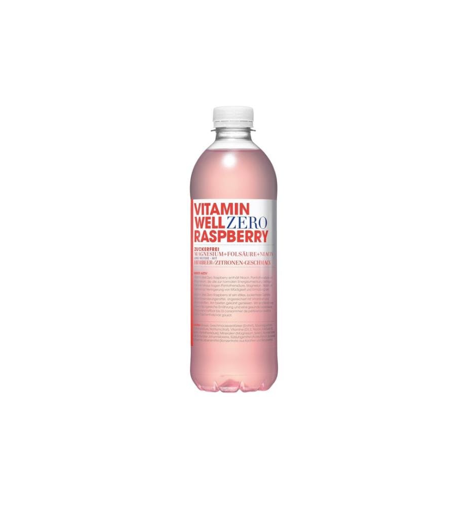VITAMIN WELL - Boisson sportive Zero Raspberry 12 x 0,5 l, sans sucre